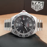 Tag Heuer Formula 1 Calibre 5 Chronograph Anthracite Dial Silver Steel Strap Watch for Men - WAZ2011.BA0842