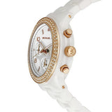 Michael Kors Ceramic White Dial White Steel Strap Watch for Women - MK5269