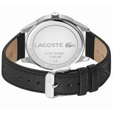 Lacoste Vienna Black Dial Black Leather Strap Watch for Men - 2011047