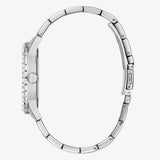 Guess Sparkler Diamonds Silver Dial Silver Steel Strap Watch for Women - GW0111L1