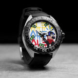 Tag Heuer Formula 1 Alec Monopoly Special Edition Black Rubber Strap Watch for Men - WAZ1119.FT8023