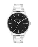 Calvin Klein City Chronograph Black Dial Silver Steel Strap Watch for Men - K2G2G14Y