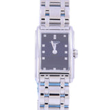 Longines Dolcevita Black Dial Silver Steel Strap Watch for Women - L5.258.4.57.6