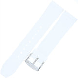 Emporio Armani Classic Chronograph White Dial White Rubber Strap Watch For Men - AR1054