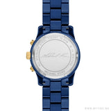 Michael Kors Runway Analog Blue Dial Blue Steel Strap Watch for Women - MK7332