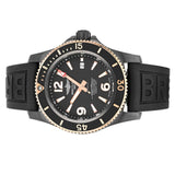 Breitling Superocean Automatic 46mm Black Dial Black Rubber Strap Watch for Men - U17368221B1S1