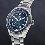 Tag Heuer Autavia Automatic Blue Dial Silver Steel Strap Watch for Men - WBE5116.EB0173