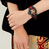 Gucci Dive Tiger Blue and Red Dial Blue Red Blue Nylon Strap Watch For Men - YA136215