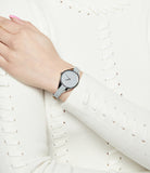 Calvin Klein Rebel Grey Dial Grey Leather Strap Watch for Women - K8P231Q4