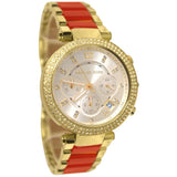 Michael Kors Parker Gold Dial Two Tone Steel Strap Watch for Women - MK6139