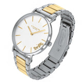 Coach Perry Silver Dial Two Tone Steel Strap Watch for Women - 14503347