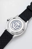Philipp Plein High-Conic Automatic Silver Dial Black Silicone Strap Watch For Men- PWRAA0123