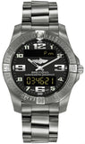 Breitling Aerospace Evo Black Dial Silver Steel Strap Watch for Men - E79363101B1E1