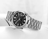 Citizen Tsuyosa Automatic Black Dial Silver Steel Strap Watch For Men - NJ0150-81E