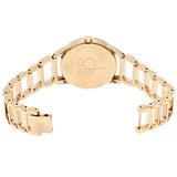 Calvin Klein Stately Silver Dial Gold Steel Strap Watch for Women - K3G23526
