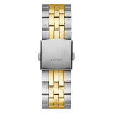 Guess Odyssey Black Dial Two Tone Steel Strap Watch For Men - W1107G6