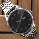 Lacoste Vienna Gray Dial Gray Steel Strap Watch for Men - 2011073T