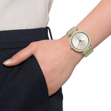 Michael Kors Darci Silver Dial Two Tone Steel Strap Watch for Women - MK3405