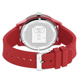 Lacoste 12.12 Red Dial Red Silicon Strap Watch for Men - 2010988