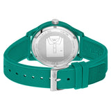 Lacoste 12.12 Cyan Green Dial Cyan Green Silicon Strap Watch for Men  - 2011192