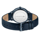 Lacoste Club White Dial Blue Leather Strap Watch for Men - 2011140