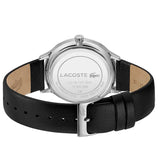 Lacoste Club Multi Watch Black Dial Black Leather Strap Watch for Men - 2011139
