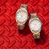 Michael Kors Whitney Quartz White Dial Two Tone Steel Strap Watch For Women - MK6686