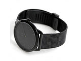 Calvin Klein Minimal Black Dial Black Mesh Bracelet Watch for Men - K3M214B1