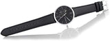 Tommy Hilfiger Brooklyn Black Dial Black Leather Strap Watch for Men - 1791509
