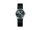 Calvin Klein Minimal Black Dial Black Leather Strap Watch for Women - K7622107