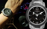 Burberry Endurance Chronograph Quartz Black Dial Black Steel Strap Watch For Men - BU9801