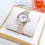 Tissot Carson Automatic Silver Dial Two Tone Steel Strap Watch For Women - T085.207.22.011.00