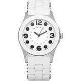 Marc Jacobs Perry White Dial White Silicone Strap Watch for Women - MBM2533