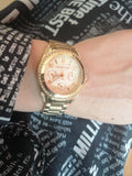 Michael Kors Blair Gold Dial Gold Steel Strap Watch for Women - MK5639