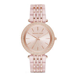 Michael Kors Darci Rose Gold Dial Two Tone Steel Strap Watch for Women - MK4327