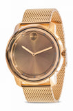 Movado Bold Diamonds Gold Dial Gold Mesh Bracelet Watch For Men - 3600460
