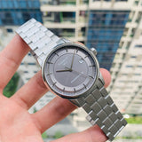 Tissot Luxury Powermatic 80 Grey Dial Silver Steel Strap Watch for Men - T086.407.11.061.00