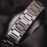 D1 Milano Ultra Thin Ashfield Black Dial Silver Steel Strap Watch for Men - D1-UTBJ32