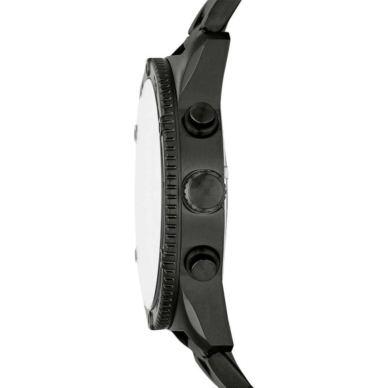Fossil Brox Multifunction Maroon Dial Black Steel Strap Watch for Women - BQ2803