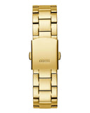 Guess Sol Chronograph Gold Dial Gold Steel Strap Watch For Women - GW0483L2