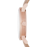 Burberry The City White Dial White Leather Strap Watch for Women - BU9012