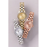 Marc Jacobs Henry Rose Gold Dial Rose Gold Steel Strap Watch for Women - MBM3278
