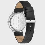 Lacoste Vienna Black Dial Balck Leather Strap Watch for Men - 2011074