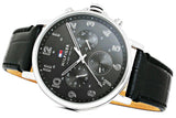 Tommy Hilfiger Daniel Black Dial Black Leather Strap Watch for Men - 1710381