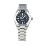 Tag Heuer Aquaracer Quartz Black Dial Silver Steel Strap Watch for Women - WBD1410.BA0741