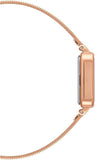 Daniel Wellington Quadro Studio Black Dial Rose Gold Mesh Strap Watch For Women - DW00100518