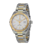 Tag Heuer Aquaracer Calibre 5 Automatic White Dial Two Tone Steel Strap Watch for Men - WAY2151.BD0912