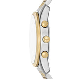 Emporio Armani Classic White Dial Two Tone Steel Strap Watch for Men  - AR11603