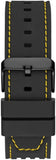 Guess Phoenix Chronograph Black Dial Black Rubber Strap Watch for Men - GW0499G2