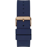 Guess Genesis Quartz Blue Dial Blue Silicone Strap Watch For Men - W1254G3